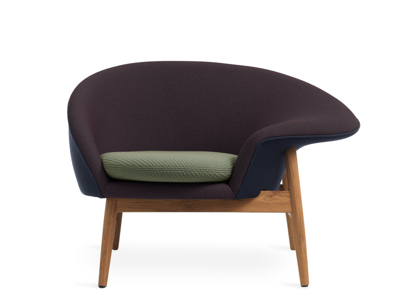 Fried Egg Lounge Chair - Warm Nordic - Chairs - Barnum 09/Smoked Oak - Left - Facing - HORNE