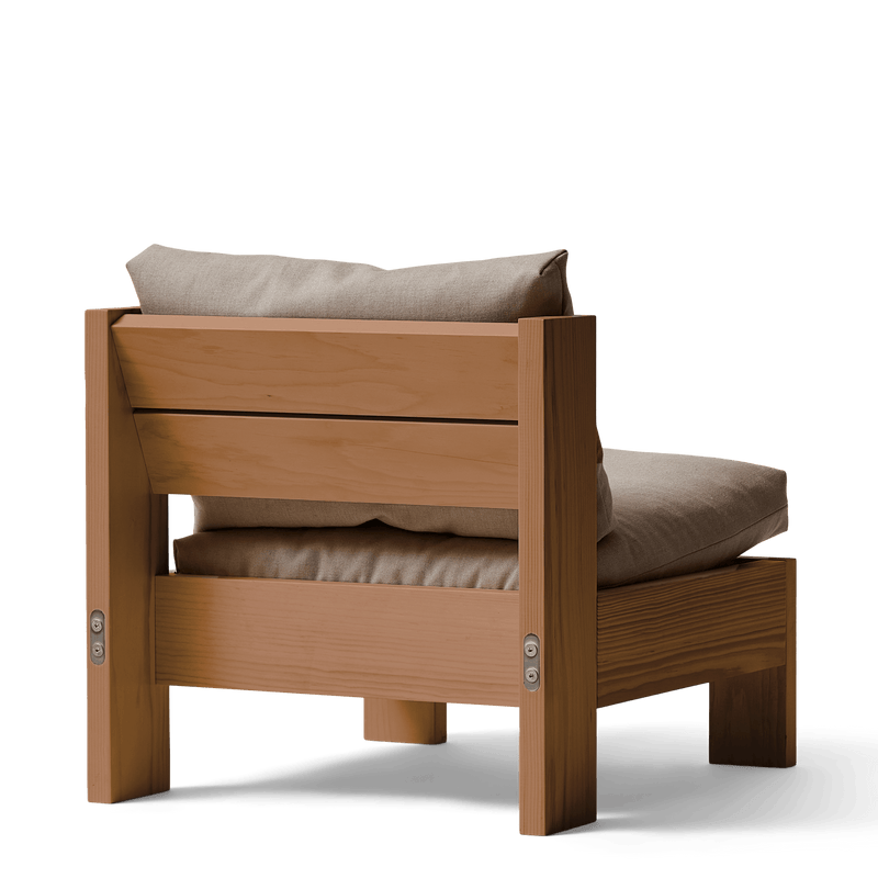 Icon Lounge Chair - Deep Brown Pine