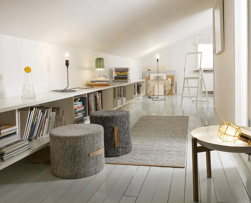 Design House Stockholm Bjork Round Ottoman Stool
