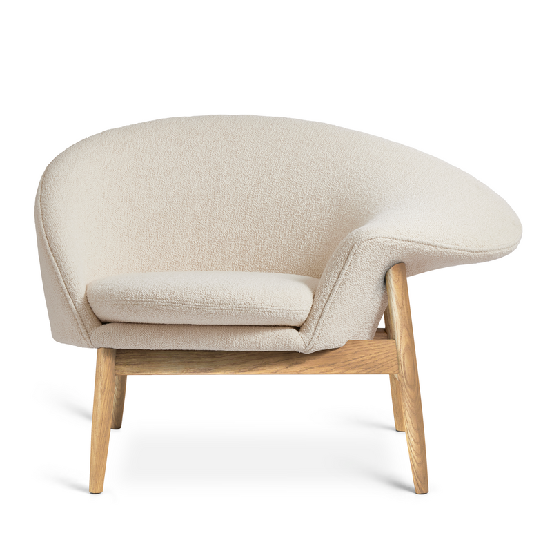 Fried Egg Lounge Chair - Warm Nordic - Chairs - Barnum 09/Smoked Oak - Left - Facing - HORNE