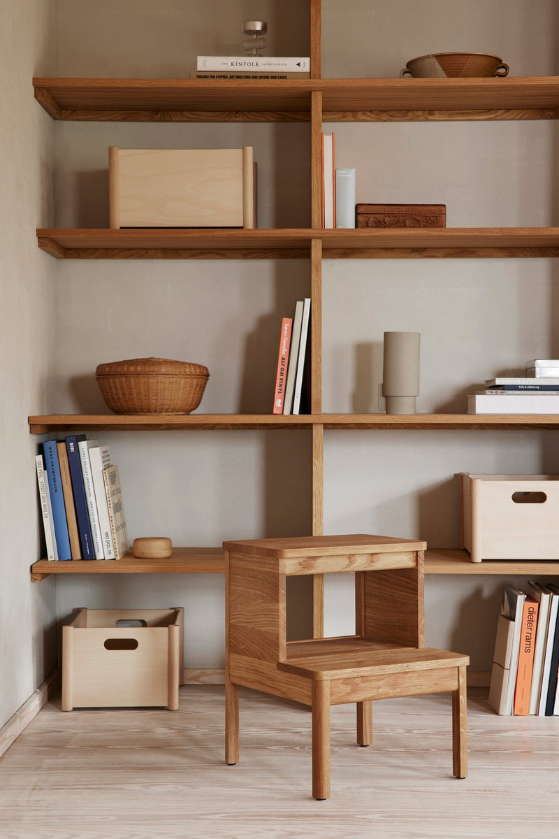 A Line Stepstool - Form & Refine Stools + Benches + Ottomans - White Oak - HORNE