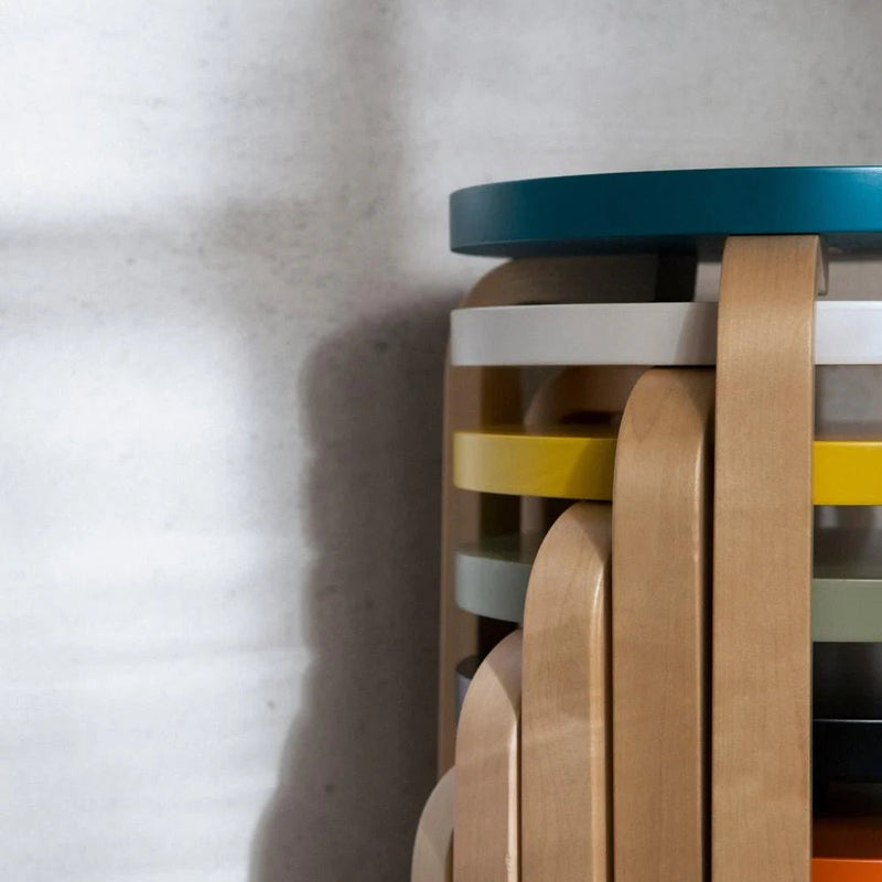 Alvar Aalto Stool 60 - Artek Stools + Benches + Ottomans - Wild Birch - HORNE