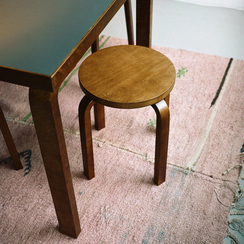 Alvar Aalto Stool E60 - Artek Stools + Benches + Ottomans - Wild Birch - HORNE