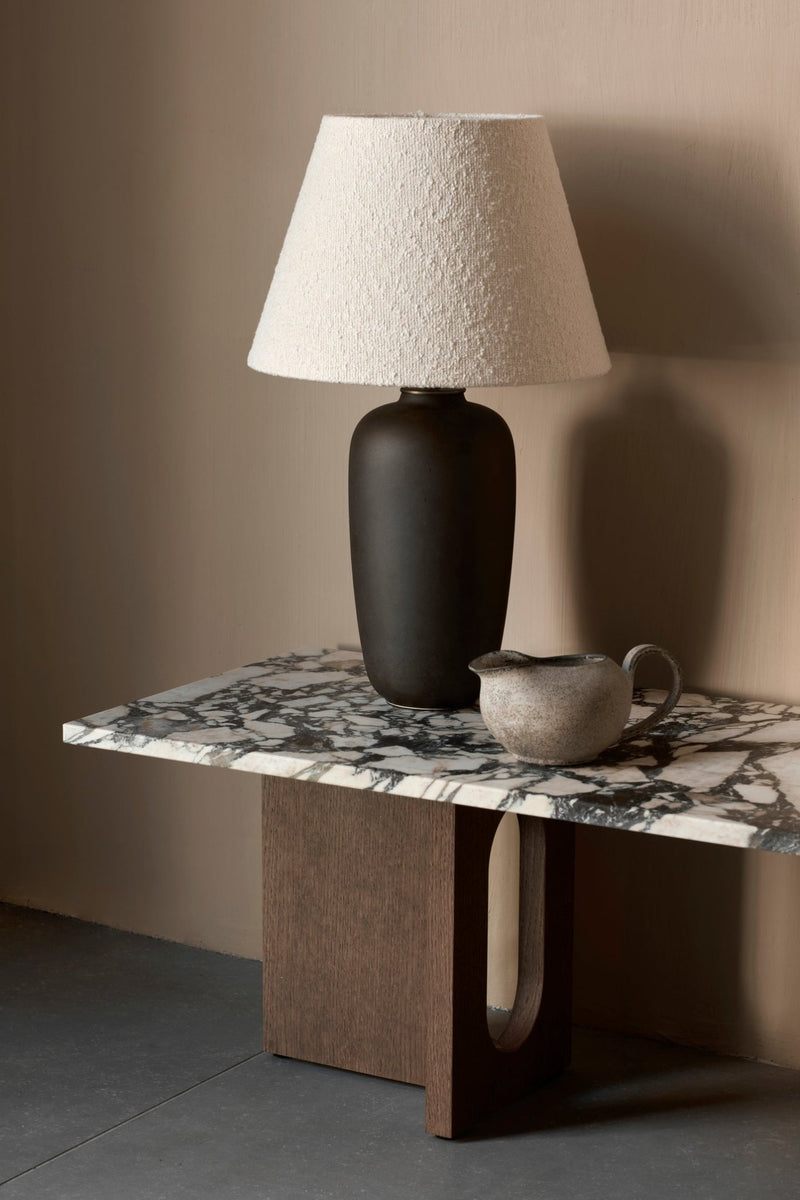 Androgyne Lounge Table - Wood - Audo Copenhagen - Coffee Tables - Dark Stained Oak - Kunis Breccia Sand - HORNE