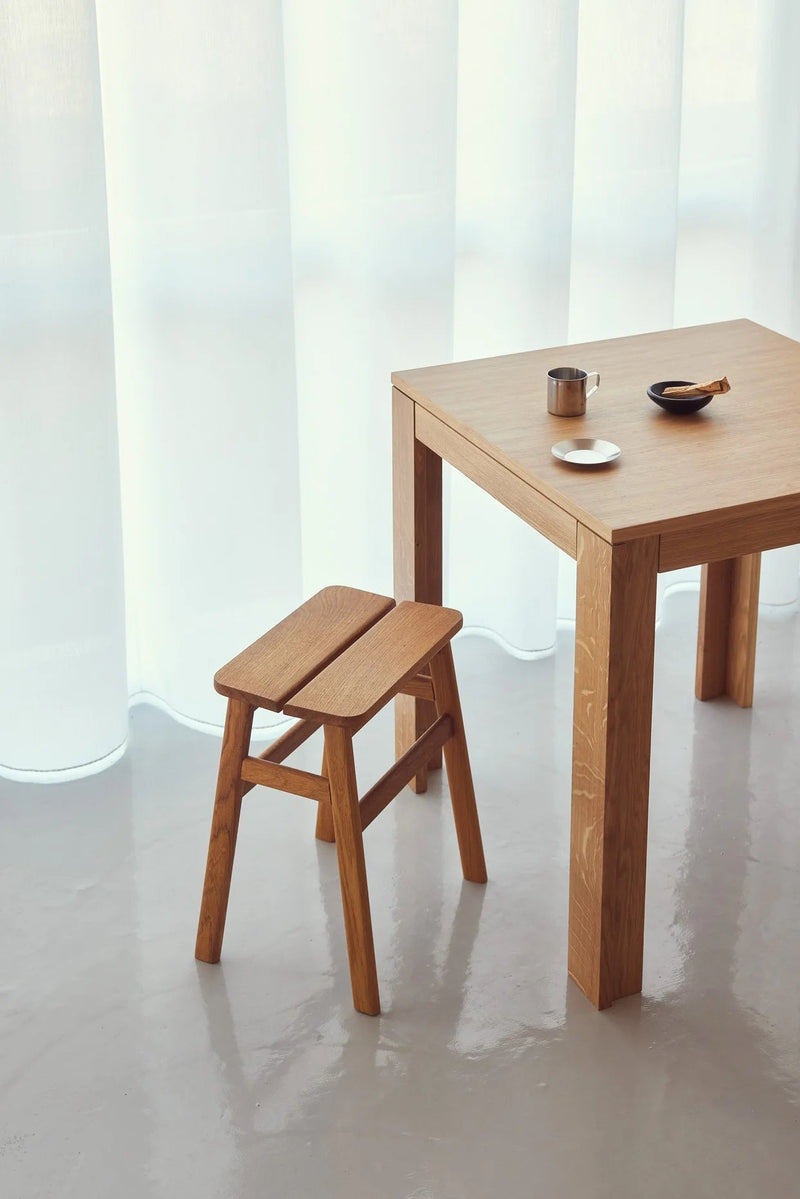 Angle Bar Stool - Form & Refine Stools + Benches + Ottomans - 65 - Oak - HORNE
