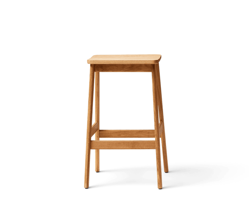 Angle Bar Stool - Form & Refine Stools + Benches + Ottomans - 65 - Oak - HORNE