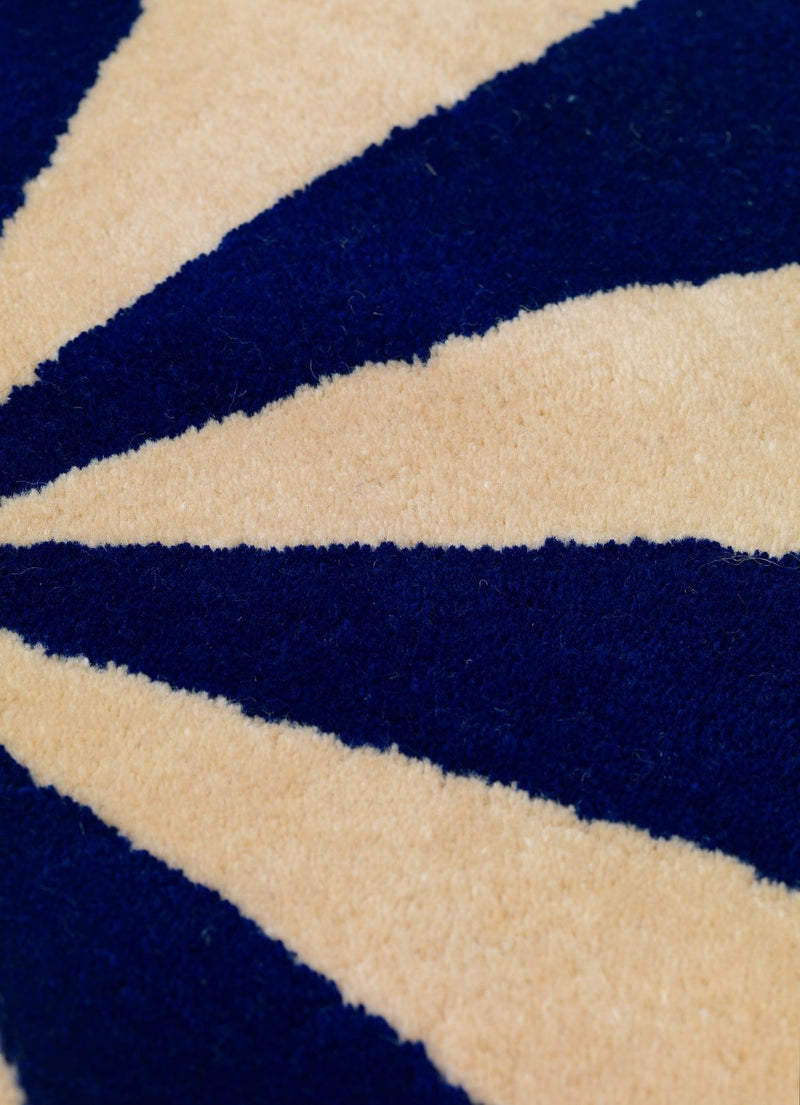 Arch Tufted Rug - Ferm Living - Rugs - Small - Bright Blue/ Off - White - HORNE
