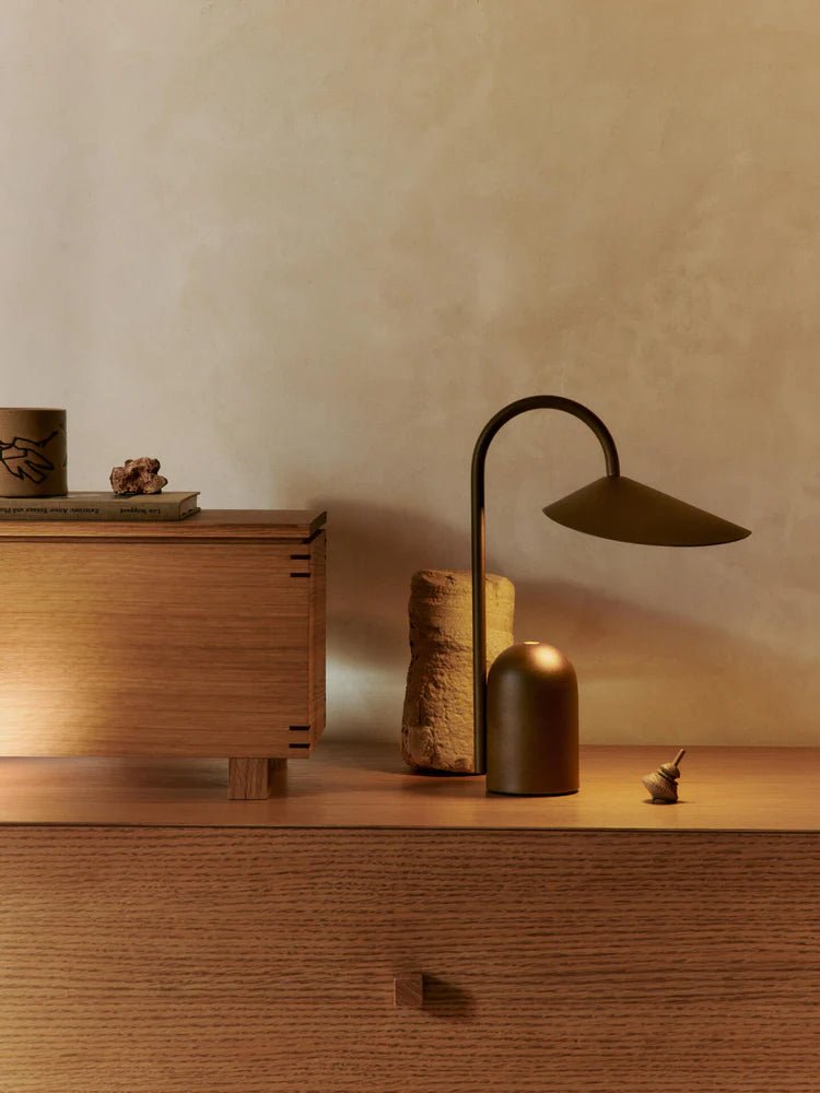Arum Portable Lamp - Ferm Living Lighting - Black - HORNE