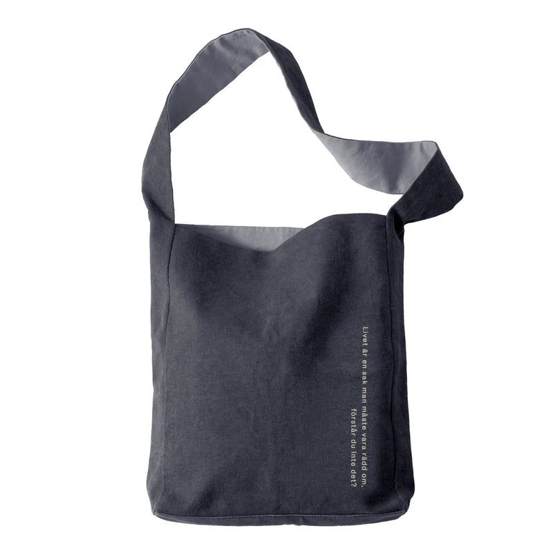 Astrid Lindgren Tote Bag - Design House Stockholm Bags - Black (Den som är väldigt stark...) - HORNE