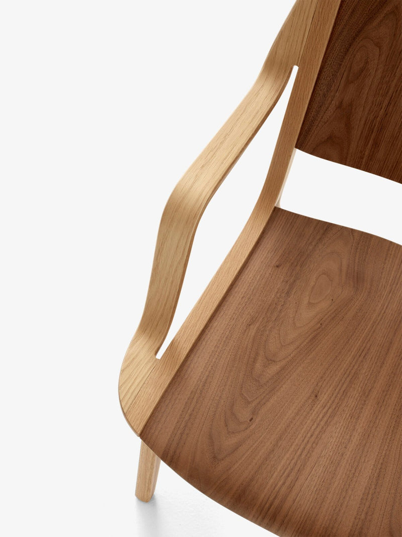 Ax Lounge Chair - &Tradition Chairs - Lacquered Oak & Walnut - HORNE