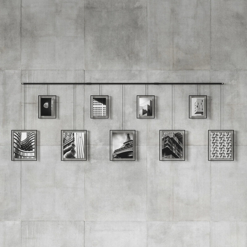 Exhibit Wall Picture Frames - Set of 9