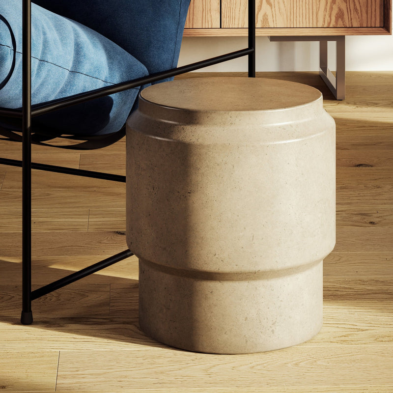 Barrel Stool - Urbia Stools + Benches + Ottomans - Dark Grey - HORNE