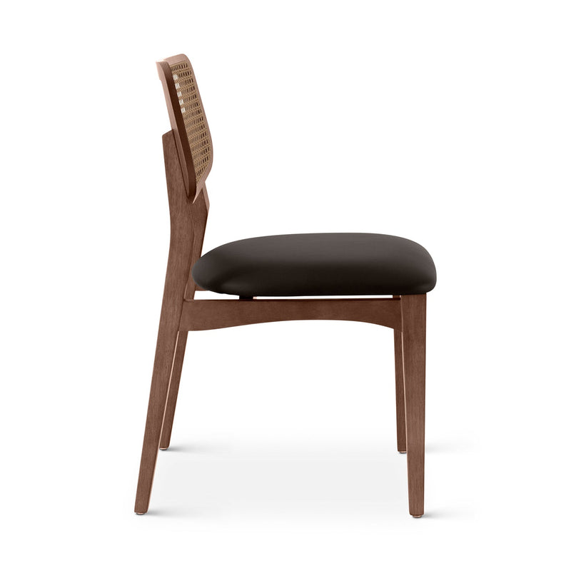 Beth 2.0 Cane Side Chair - Urbia Chairs - Medley Ivory Ebano Natural - HORNE