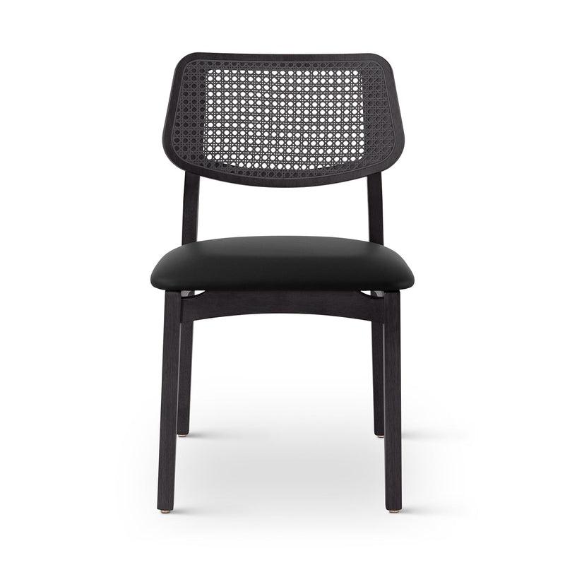 Beth 2.0 Cane Side Chair - Urbia Chairs - Medley Ivory Ebano Natural - HORNE