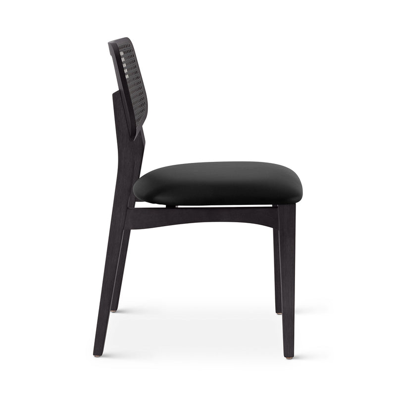 Beth 2.0 Cane Side Chair - Urbia Chairs - Medley Ivory Ebano Natural - HORNE