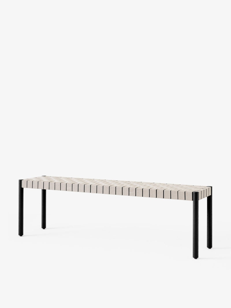 Betty Bench - &Tradition Stools + Benches + Ottomans - Smoked Oiled Oak with Natural Webbing - 41.3