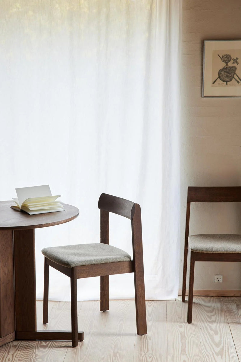 Blueprint Chair - Upholstered Seat - Form + Refine Chairs - Smoked Oak - Hallingdal 65 - 227 - HORNE