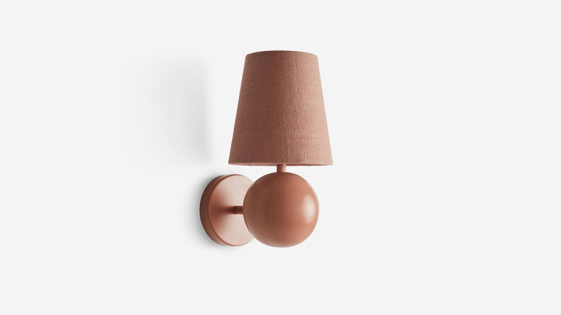 Bole Sconce in Color - Workstead - Wall Sconces - Clay - Hardwired without Dimmer - HORNE