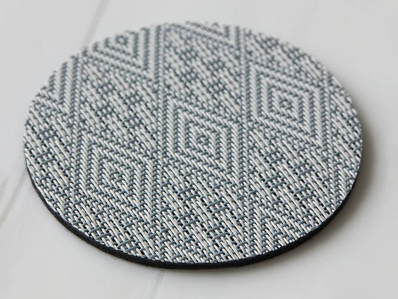 Boxwood Round Coasters - Set of 8 - Chilewich - Kitchen + Table Linens - Abalone - HORNE