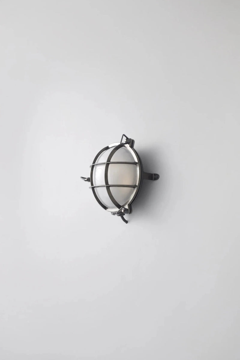 Brass Bulkhead 7030 - Davey Lighting Outdoor Lights - Polished Brass - Frosted - HORNE