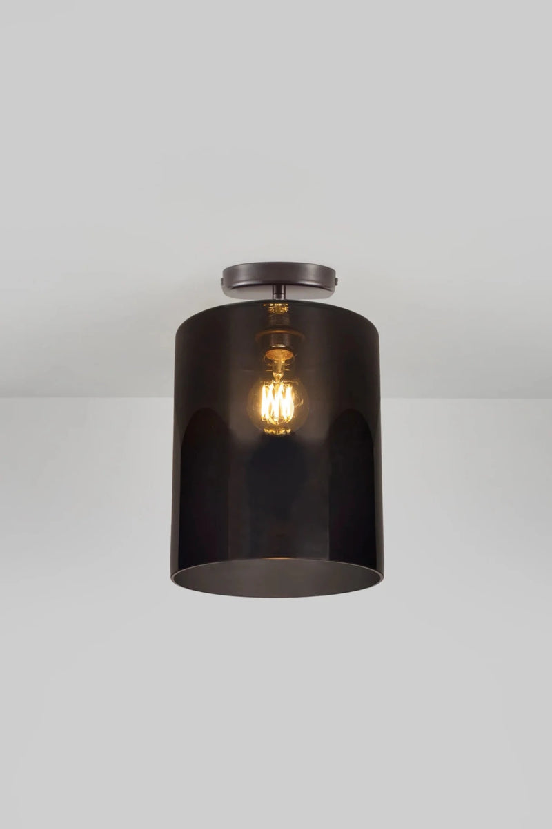 Brompton Size 3 Ceiling Light - Original BTC Floor Lamps - Brass - Opal - HORNE