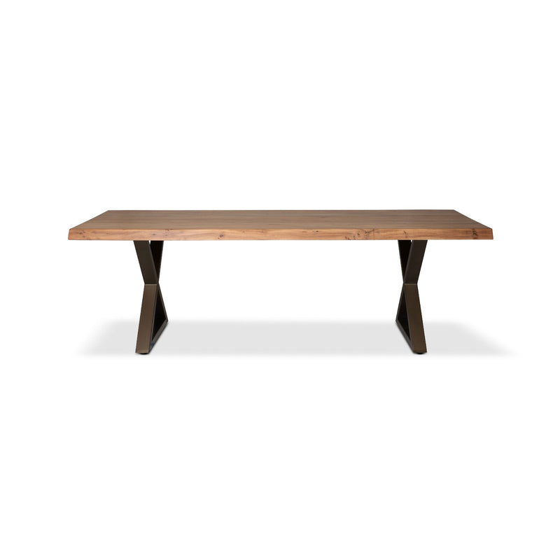 Brooks Dining Table - X Base - Urbia Tables - Americano - Black - Small - HORNE