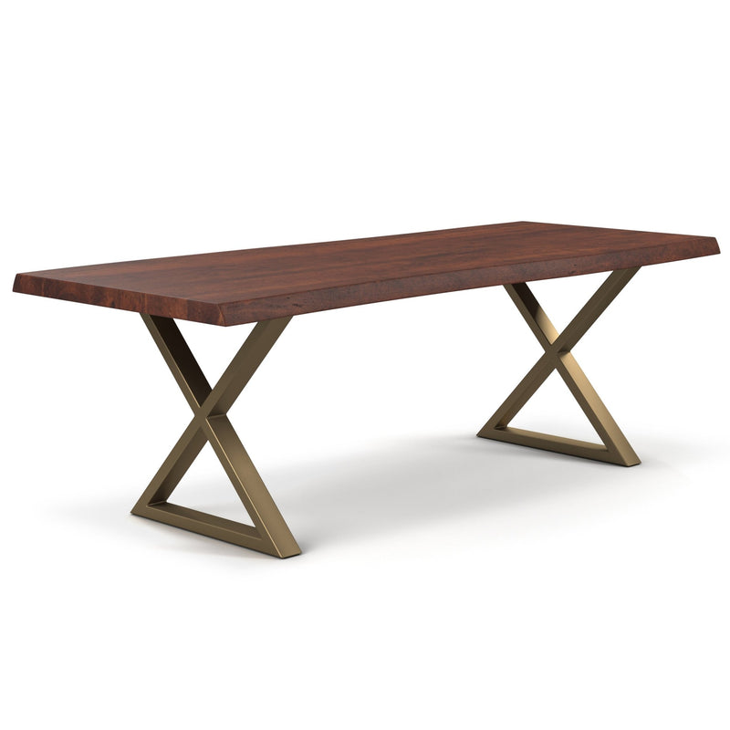 Brooks Dining Table - X Base - Urbia Tables - Americano - Black - Small - HORNE