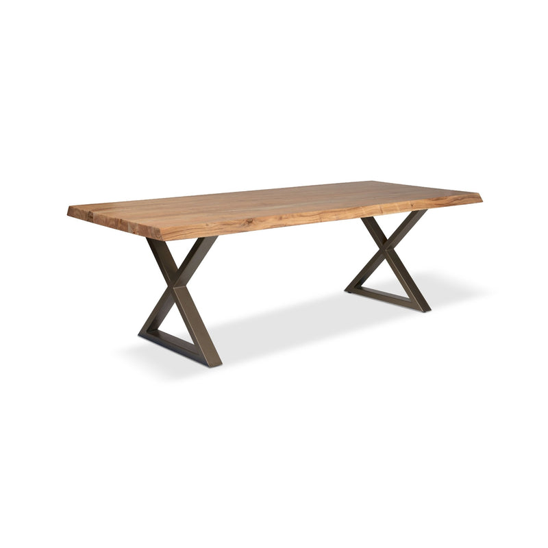 Brooks Dining Table - X Base - Urbia Tables - Americano - Black - Small - HORNE