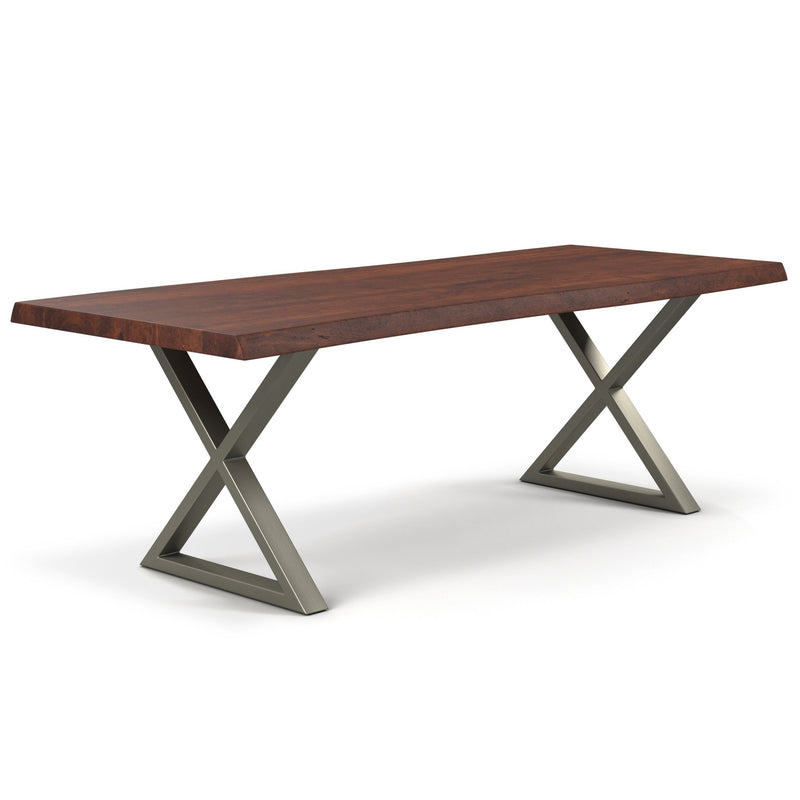 Brooks Dining Table - X Base - Urbia Tables - Americano - Black - Small - HORNE