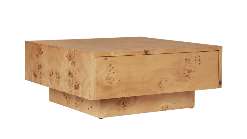 Burl Storage Coffee Table - Ferm Living Table + Task - Dark Stained - HORNE