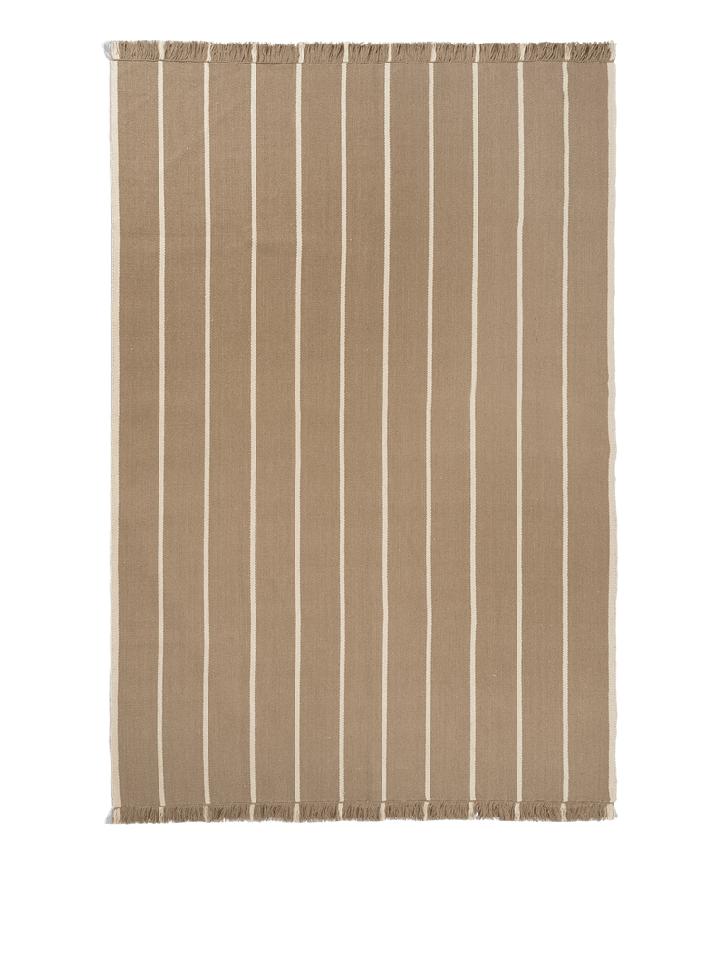 Calm Kelim Rug - Ferm Living Rugs - 200 x 300 - Off - white/Coffee - HORNE