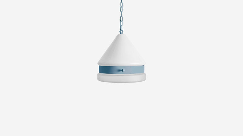 Cardinal Slab Pendant Large - Workstead - Ceiling Lights - Matte Black Enamel - 24