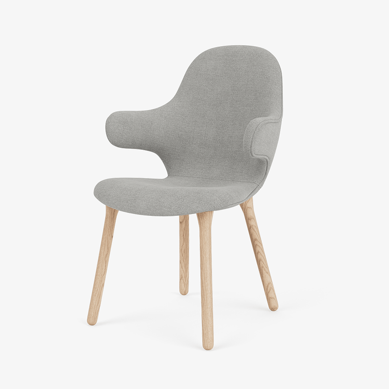 Catch Armchair - Wood Base - &Tradition Chairs - Remix 0123 - Black Lacquered Oak - HORNE