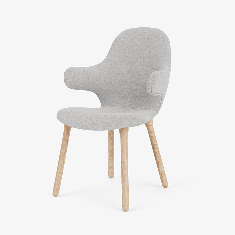 Catch Armchair - Wood Base - &Tradition Chairs - Remix 0123 - Black Lacquered Oak - HORNE