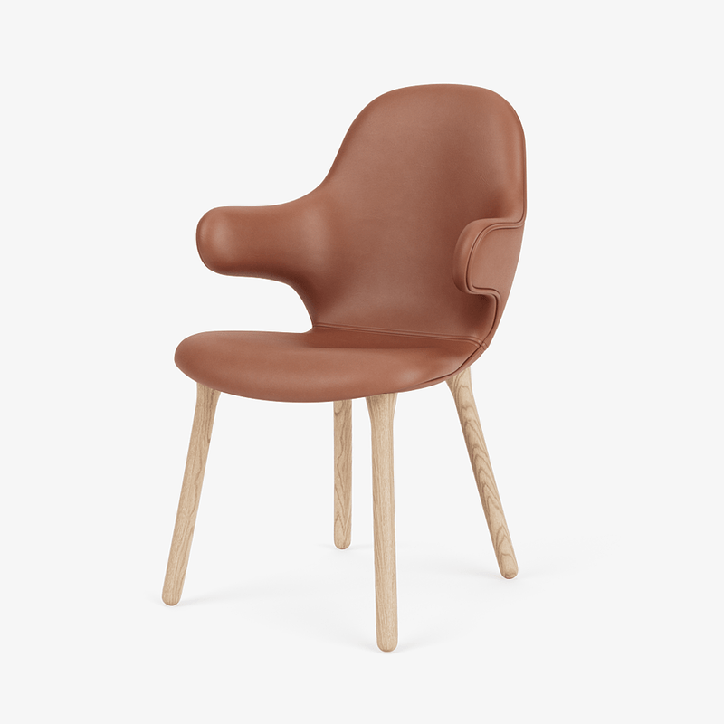 Catch Armchair - Wood Base - &Tradition Chairs - Remix 0123 - Black Lacquered Oak - HORNE