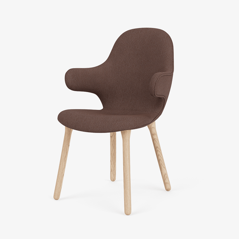 Catch Armchair - Wood Base - &Tradition Chairs - Remix 0123 - Black Lacquered Oak - HORNE