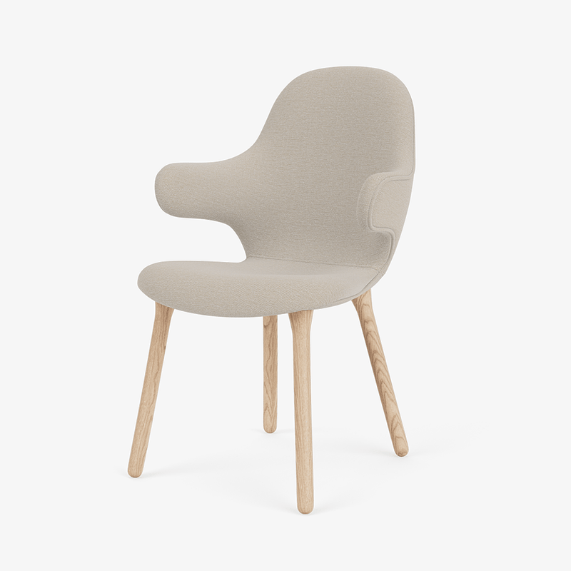 Catch Armchair - Wood Base - &Tradition Chairs - Remix 0123 - Black Lacquered Oak - HORNE