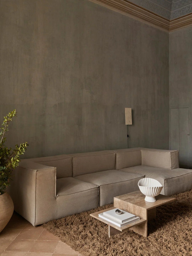 Catena Sofa Armrest Left - Ferm Living Sofas - Small - S400 - Soft Bouclé - Off - White/Sand - HORNE