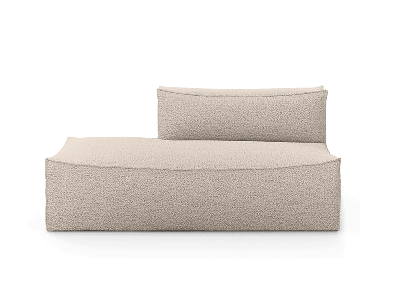 Catena Sofa Open End Left - L300 - Ferm Living Sofas - Cotton Linen - Natural - HORNE