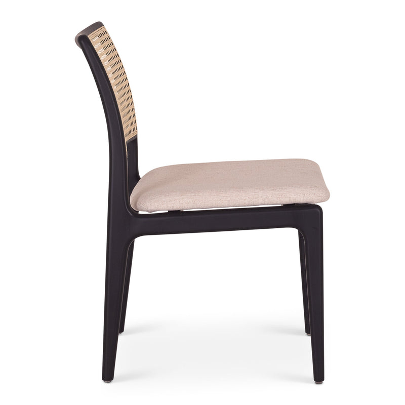 Charlotte Cane Side Chair - Urbia Chairs - Medley Ivory Ebano Natural - HORNE