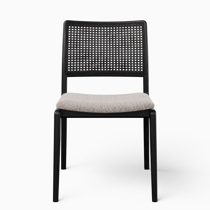 Charlotte Cane Side Chair - Urbia Chairs - Medley Ivory Ebano Natural - HORNE