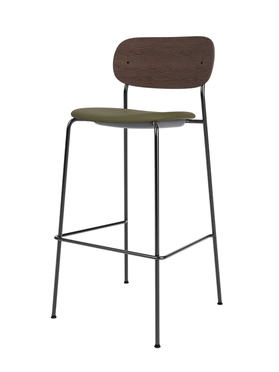 Co Bar Chair - Seat Upholstered - Audo Copenhagen Chairs - Natural Oak - Audo Bouclé 02 - HORNE