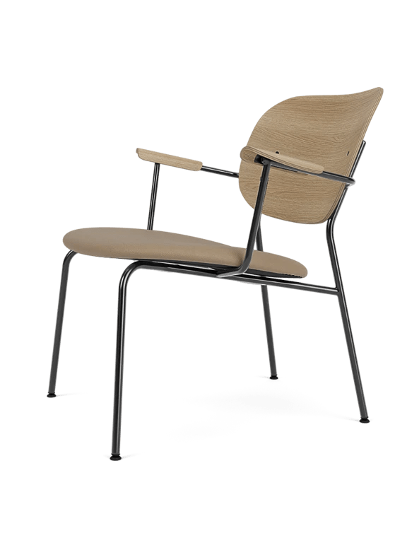Co Lounge Chair - Seat Upholstered - Audo Copenhagen Chairs - Black Oak | Re - wool 0198 - HORNE