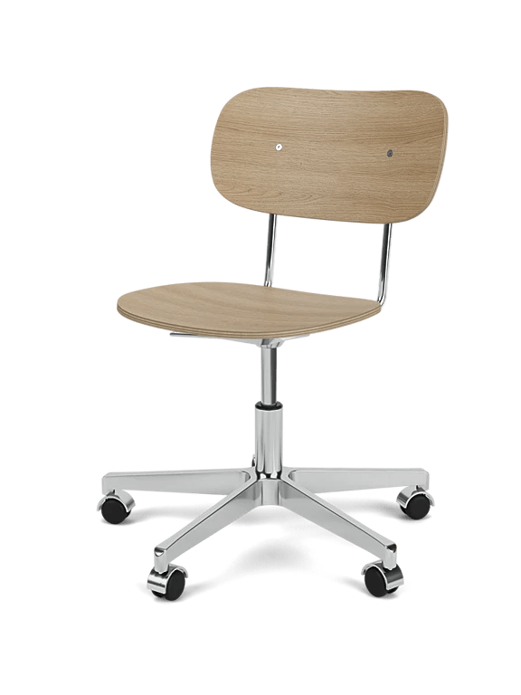 Co Task Chair - Un - Upholstered - Audo Copenhagen Chairs - Without armrests - Natural Oak - Black aluminium - HORNE