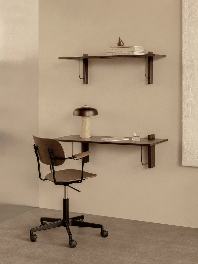 Co Task Chair - Un - Upholstered - Audo Copenhagen Chairs - Without armrests - Natural Oak - Black aluminium - HORNE