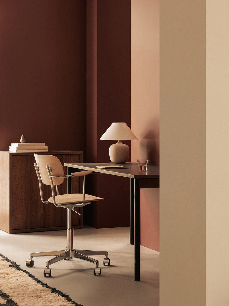 Co Task Chair - Un - Upholstered - Audo Copenhagen Chairs - Without armrests - Natural Oak - Black aluminium - HORNE