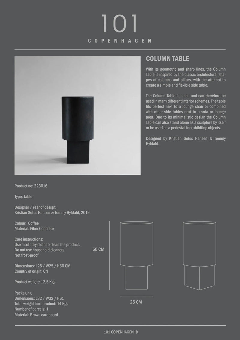 Column Table - 101 Copenhagen Tables - Sand - HORNE