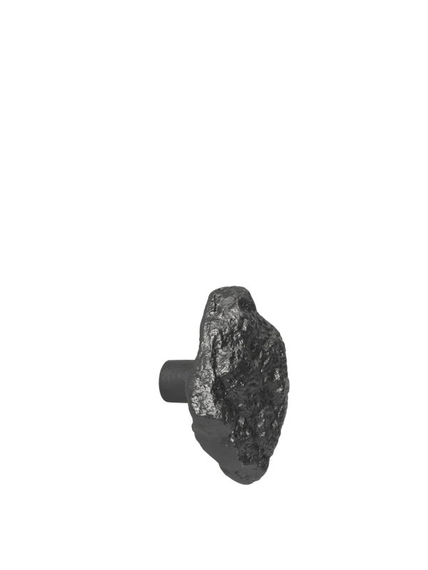 Comber Rock Hook - Ferm Living Hangers & Hooks - Small - Blackened Aluminum - HORNE