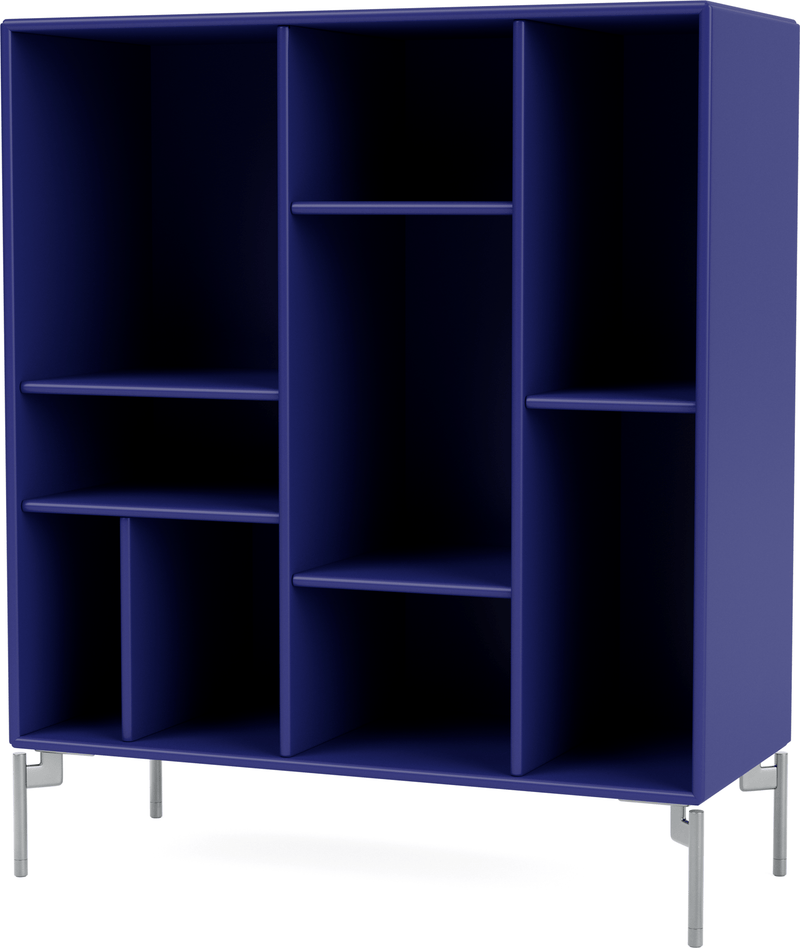 Compile Decorative Shelf - With Legs - Montana - Shelving - Anthracite - Matte Chrome - HORNE