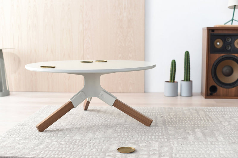 Conrad Coffee Table - Misewell Tables - White - HORNE
